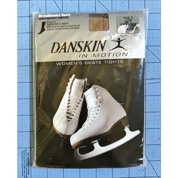 NEW Danskin Dance Legwear Style # 73 Size D LT Toast Heavyweight Footed Tights - Picture 1 of 3